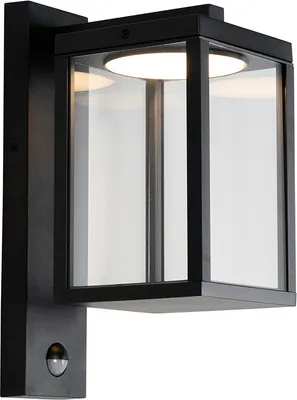 Produktbild von Außenwandlaterne Schwarz inkl  LED Bewegungsmelder Ferdinand