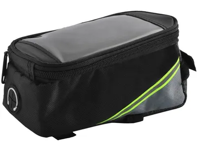 Produktbild von Fahrradtasche spritzwassergeschützt für Smartphones bis 5,5 Zoll mit Touchscreen-Bedienung Grau