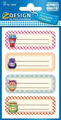 Image de Avery Av-59896 Etiquette papier Z-Design Home Pack A 2 feuilles Pots de trempage