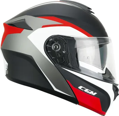 Zdjęcie produktu dla Kask modułowy CGM 568G BER DRESDA Black Red Matt rozmiar M