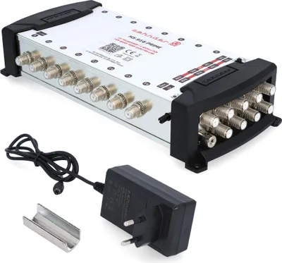 Produktbild von ZEHNDER 9/16 Multischalter für Quattro & Quad LNB, Multiswitch für 2 Satelliten & 16 Teilnehmer (TV, Sat Receiver), 4K Digital Matrix Sat Verteiler, Schüssel Spiegel Antenne