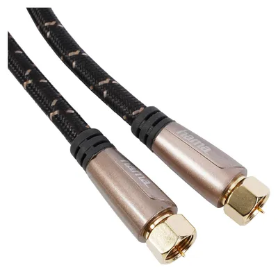 Produktbild von Hama 00179216, 3 m, F-Typ, F-Typ, Schwarz
