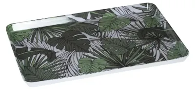 Produktbild von Secret de Gourmet Tablett - Serviertablett - Dschungeldruck - 30 x 22 cm - grun - Kunststoff