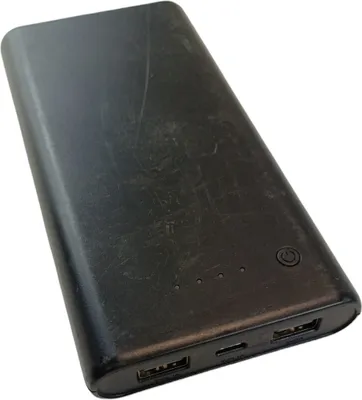 Produktbild von Powerbank Extern 15000mAh mit 3-Port USB für Handys, Tablets, BT Kopfhörer Black/White