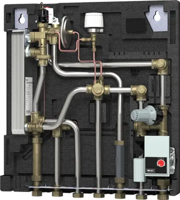Produktbild von Danfoss EvoFlat MSA 3 Wohnungsstation 55kW, 22,5 l/min für Flächenheizung, 1 Stk.