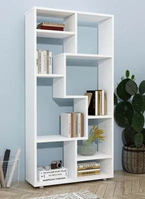 Produktbild von VCM Holz Standregal Bücherregal Medienregal Aufbewahrung Raumteiler Deko Regal Lanisa M