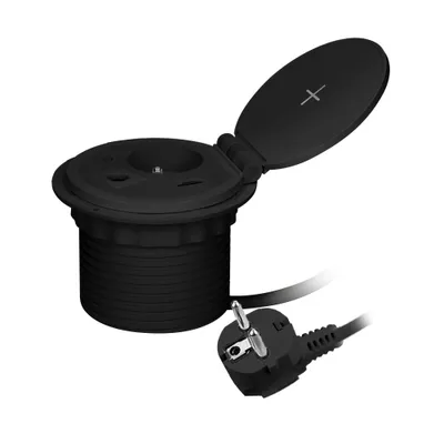 Obrázek produktu pro Zásuvka vestavná ORNO OR-GM-9015/B 1 zásuvka 2 USB (A+C), černá