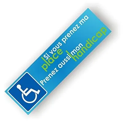 Productafbeelding van Set van 20 Informatieve Stickers voor Gehandicaptenplaats