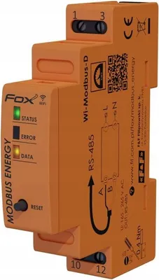 Zdjęcie produktu dla F&F | Integrator danych energii MODBUS - 1 moduł - IP20 - Monitorowanie energii - RS485