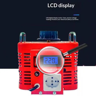 Produktbild von Stelltransformator - 3000VA Autotransformator - 230V Eingang - 0–300V AC Ausgang regelbar - Digitale Anzeige - EU-Stecker