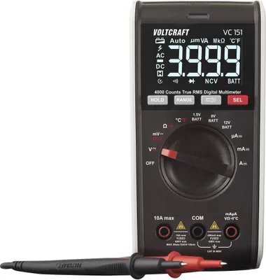 Produktbild von VOLTCRAFT VC151 Hand-Multimeter digital CAT III 600 V Anzeige (Counts): 4000
