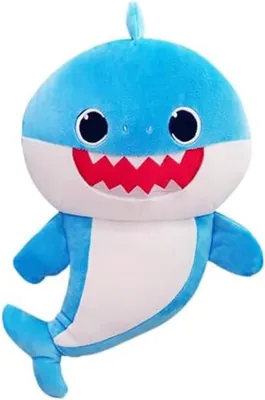 Image de Requin en peluche bleu, coussin douillet pour chambre d'enfant, peluche douce