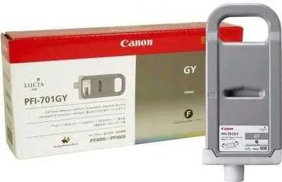 Obrázek produktu pro Canon PFI-701GY, Šedá, Inkoust na pigmentové bázi, 700 ml