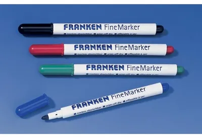 Zdjęcie produktu dla FRANKEN Z1991 01 FRANKEN Whiteboard- und Flipchart-Marker rot 1,0 - 2,0 mm, 1 St.