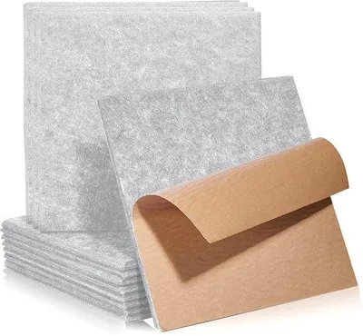 Productafbeelding van Ibenzoa® Akoestische panelen – Zelfklevende geluidsabsorber gemaakt van recyclebaar polyester, 30×30×0,9 cm, 12 stuks, ideaal voor studio, kantoor en thuisbioscoop
