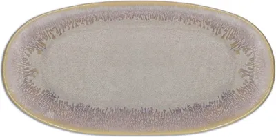 Produktbild von Stoneware Teller klein oval, 22,5 x 10,8 cm, sand