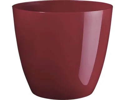 Zdjęcie produktu dla Plastikowa osłonka na doniczkę Ella Ø 7 cm błyszczący burgund