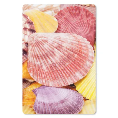 Produktbild von MuchoWow® Mauspad Mousepad Muscheln - Rot - Gelb - Strand - Sommer 18x27 cm - Mousepads - Maus Mat - Pad - Mausunterlage