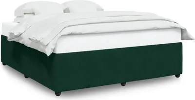 Obrázek produktu pro vidaXL Rám postele bez matrace tmavě zelený 200x200 cm sametový