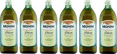 Produktbild von 6x Monini Delicato Olio Extra Vergine di Oliva Natives Olivenöl Extra 1Lt