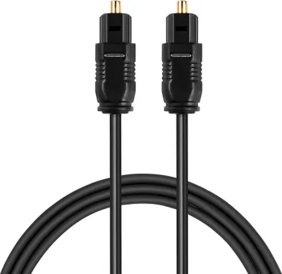 Produktbild von MMOBIEL Optisches Digital Audio Toslink Kabel Fiber Optic AV Empfänger - 2 m (SCHWARZ)