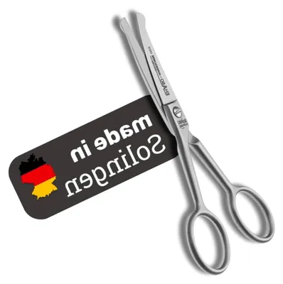 Produktbild von Pfotenschere 12 cm gebogen für Hunde | Abgerundete Schere, Gebogene Schere, Klein und Präzis