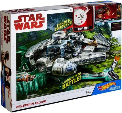 Produktbild von Hot Wheels Star Wars Episode 8 Millennium Falke Spielset