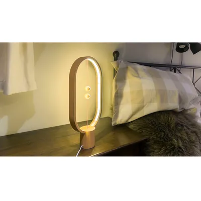 Zdjęcie produktu dla Allocacoc Heng Balance, Drewno, Drewno, Salon, LED, 2700 K, Ciepłe białe