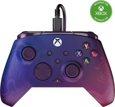 Produktbild von Turtle Beach Rematch Advanced Purple Fade Wired Gaming Controller - Lizenziert für Xbox Series X, S, Xbox One und Windows PC, mit zuweisbaren Tasten und Rumble-Feature-Motoren, Gamepad, PC, Xbox One, Xbox One S, Xbox One X, Xbox Series S, Xbox Series X, Analog, Kabelgebunden, USB, USB Typ-C