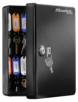 Produktbild von Schlüsselkasten Schlüsselschrank Schlüsselbox - 25 Schlüsselhaken - 25 x 18,8 x 8,5 cm - Mit Privatsphärenschloss