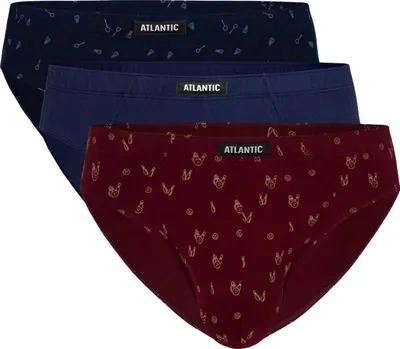 Produktbild von Herrenslips Atlantic Mehrfarbig aus Baumwolle und Elasthan M