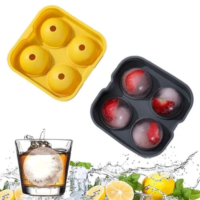 Obrázek produktu pro Forma na ledové koule, 12 kusů, silikonová, na koktejly a letní drinky, ideální do domácích barů a na večírky