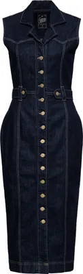 Produktbild von Queen Kerosin Bleistiftkleid - Dark Blue Western XS