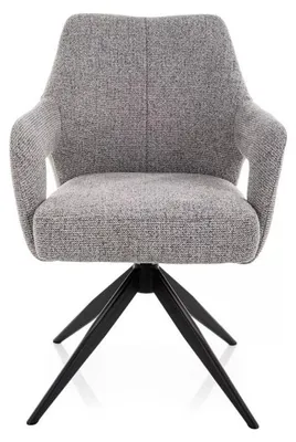 Image de Chaise pivotante en tissu - Gamme Olsen - Gris
