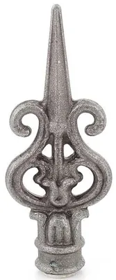 Produktbild von LogistSystem 1 Stück Zierspitze Metall - 125x45mm (HxB) / Basis: ∅ 20 Zaundekoration 40.083