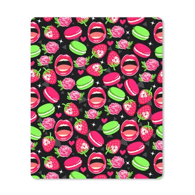 Produktbild von MuchoWow® Mauspad Mousepad Lebensmittel - Muster - Rosa 19x23 cm - Mousepads - Maus Mat - Pad - Mausunterlage - Mauspads - Spielen