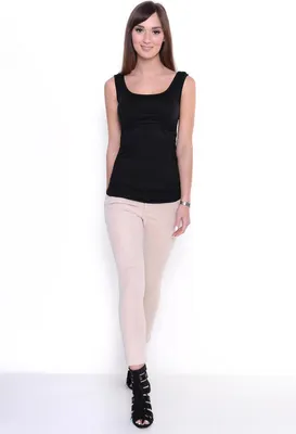 Produktbild von Damen Urban Basic Tank Top Shirt Fitness ; Schwarz XS/S 34/36