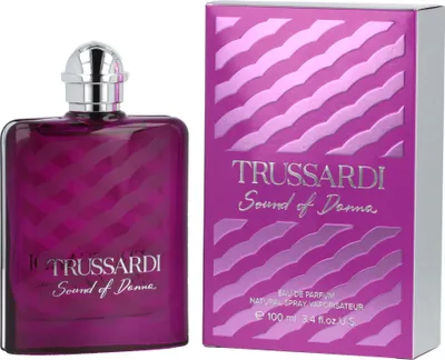 Obrázek produktu pro Trussardi Sound of Donna, Ženy, 100 ml, Nedoplnitelná lahvička, Mandle, Otočník stromovitý, Magnoliová, Mandarinka, Tuberóza, Sprej