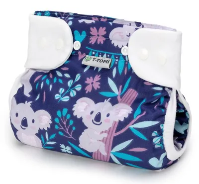Zdjęcie produktu dla T-TOMI ortopedyczne spodnie odwodzące ciemne koala z zatrzaskami 5 - 9 kg