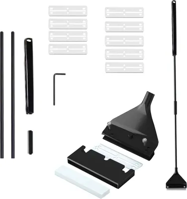Produktbild von Algenschaber, Algenschaber Reiniger, Aquariumschaber, Aquarium Schaber Algenreiniger, Aquarium Reinigungsrasierer, Algenschaber für Aquarium (62 cm, 10 Ersatzklingen)