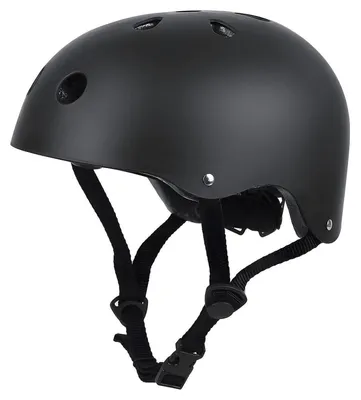 Produktbild von Skaterhelm Fahrradhelm Belüftung Sicherheit Leicht Schwarz S/M/L