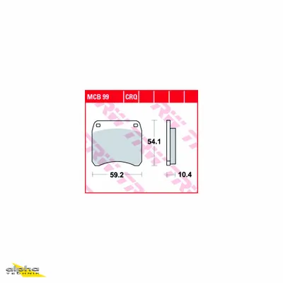 Produktbild von TRW LUCAS Bremsbelagsatz MCB099 TSS750