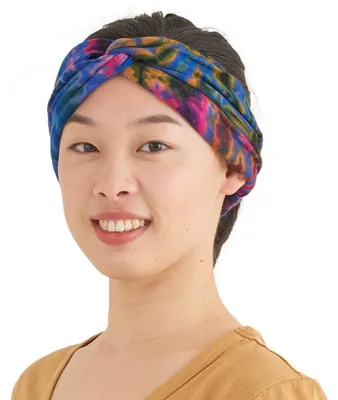 Produktbild von Haarband, Stirnband, Turban – Tie-Dye-Muster – Damen – Für Festivals und Yoga