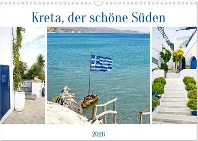 Image de La Crète, le beau sud (calendrier mural 2026 DIN A3 paysage), calendrier mensuel CALVENDO