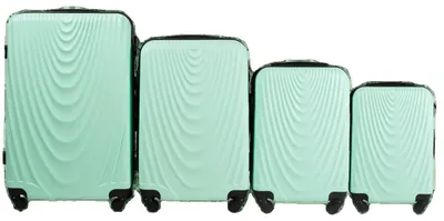 Image de Valise de voyage, matériau résistant, facile à manœuvrer, verte