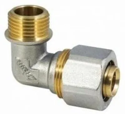 Productafbeelding van Aansluitstuk met mannelijke schroefdraad en compressieverbinding voor meerlaagsbuis, TDM, 3/4" x Ø20 (2,0) mm