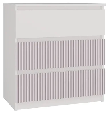 Produktbild von Topeshop M3 FR PINK, Pink, Weiß, 3 Schublade(n), Partikelbord, 700 mm, 400 mm, 750 mm