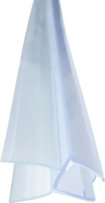 Produktbild von Bagnoxx Duschdichtung 1m, Schleiflippendichtung für Duschkabine im Bad, 8mm Glasstärke Duschtürdichtung, transparentes Wasserabweisprofil als Türdichtung unten, doppelte Weichlippe aus PVC