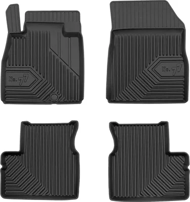 Produktbild von Fußmatten Gummimatten No.77 für Nissan Micra K13 2010-2016 TPE Schwarz 4 tlg