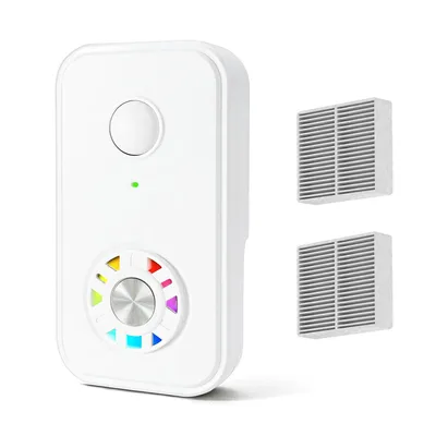 Produktbild von Negativ-Ionen-Luftreiniger für Zuhause, USB/Netzbetrieb, kompakt, tragbar, beseitigt Staub, Rauch, Gerüche, ideal für Büro, Schlafzimmer, Badezimmer